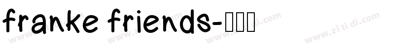 franke friends字体转换